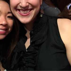 100% Silk black blouse